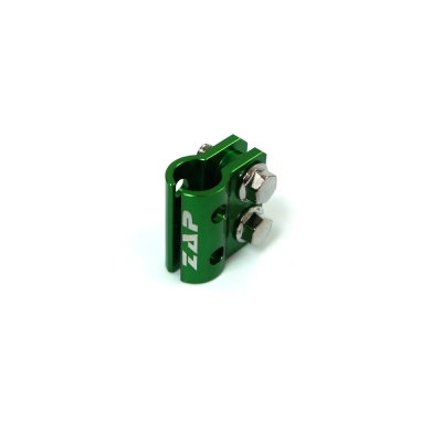 Halter Bremsleitung vorn KX(F), RM(Z) 05- grün