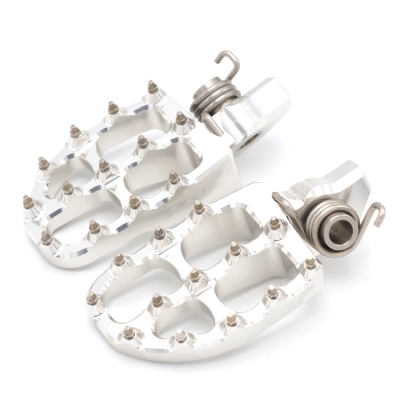 ZAP E-Peg Fußraste für KTM SX/F 16-22, EXC 17-23, Husqvarna TC/FC 16-22, TE/FE 17-23, GasGas MC/EC 2021- Silber