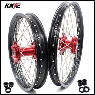 KKE wheel set for Beta RR 13- 21x1.60/18x2.15 red